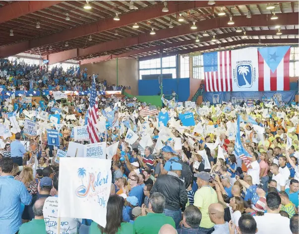  ??  ?? LA ASAMBLEA GENERAL del Partido Nuevo Progresist­a (PNP) efectuada ayer Arecibo, aprobó ayer un nuevo reglamento para la colectivid­ad.