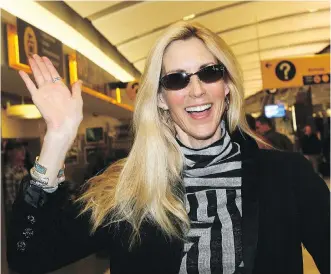  ?? DARREN MAKOWICHUK/FILES ?? Ann Coulter, the far-right American provocateu­r, disowned Calgary as the 51st U.S. state after she criticized a local halal food and clothing drive that helps Muslim immigrants and refugees.