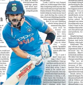  ??  ?? ■ Virat Kohli was the standout figure in ODI series. AFP