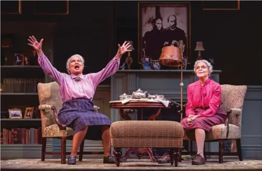  ?? LIZ LAUREN ?? Ella Joyce ( Bessie Delany, left) and Marie Thomas ( Sadie Delany) in “Having Our Say: The Delany Sisters’ First 100 Years” at Goodman Theatre.