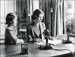  ?? Picture: PA ?? 1940: Princess Elizabeth (right) and Princess Margaret broadcast on “Children’s Hour”