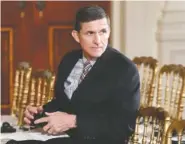  ?? ASSOCIATED PRESS FILE PHOTO ?? Michael Flynn was fired Feb. 13 as President Donald Trump’s national security adviser.