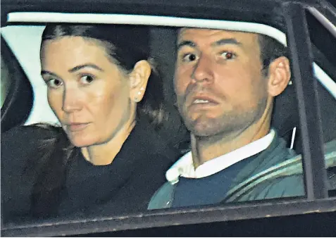  ?? ?? Armed robbers broke into the property of Peta and Mark Cavendish in 2021. They are seen here leaving Chelmsford Crown court