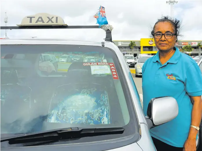  ?? Picture: RUSIATE VUNIREWA ?? Sashi Pradha has been a taxi driver for 12 years now and she loves what she does.