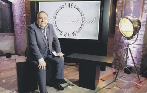  ?? PICTURE; PA ?? Alex Salmond is under fire for his plans to host a chat show on Russian broadcaste­r RT