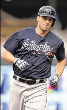  ?? HANNAH FOSLIEN / GETTY IMAGES ?? Jeff Francoeur is expected to provide immediate outfield help for the short-handed Marlins, but he could end up back with the Braves.