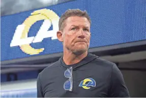  ?? KYUSUNG GONG/AP ?? Rams general manager Les Snead’s draft strategy: “You are attempting to eliminate reaching at a position.”