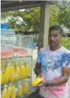  ?? Picture: ZIFIRAH VUNILEBA ?? Saddad Ali at his roadside stall in Kasavu, Nausori.