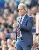  ??  ?? West Ham boss Manuel Pellegrini.