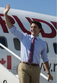  ?? PAUL CHIASSON/THE CANADIAN PRESS ?? Of the three leaders vying to serve as prime minister, Justin Trudeau alone is challengin­g the mantra of balanced federal budgets, writes Chantal Hébert.