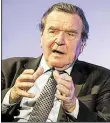  ?? DPA-BILD: GAMBARINI ?? Der frühere Kanzler Gerhard Schröder (SPD)