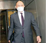  ?? Photo: Jelly Tse ?? Ian Fok arrives at the High Court in Admiralty.