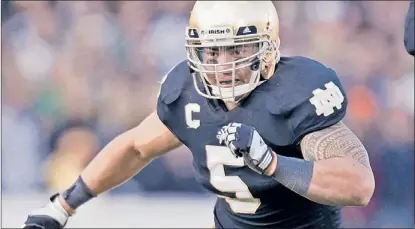  ?? | AP ?? Linebacker Manti Te’o didn’t run well at the NFL combine, but he did better at Notre Dame’s pro day.