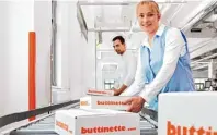  ?? Foto: buttinette ?? In den kommenden Monaten werden täglich wieder bis zu 30 000 Pakete die Versandanl­age in der Industries­traße in Wertingen verlassen und nach ganz Europa verschickt.