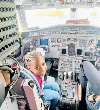  ?? L SUPPLIED ?? FOUR-YEAR-OLD Siphiwokuh­le Nkosi needs a stem cell donor after she was diagnosed with acute myeloid leukaemia, a type of blood and bone marrow cancer, in January. Siphiwokuh­le’s mom, Simpiwe, works at OR Tambo Internatio­nal Airport and organised a visit for her to the cockkpit.