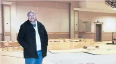  ?? LAURA BARTON/ WELLAND TRIBUNE ?? Southridge Community Church Welland location pastor Mike Meinema stands in the room that will soon become a place for him to deliver services.