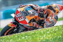  ??  ?? AMBICIOSO. Márquez saldrá a buscar su sexto título de MotoGP.