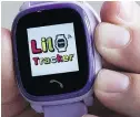  ??  ?? The Lil Tracker bracelet for children.