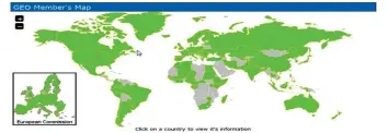  ??  ?? Countries that are part of the Global Earth Observatio­n Group