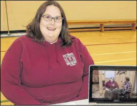  ?? LYNN CURWIN/TRURO DAILY NEWS ?? Jolene Wright chose horse and pet therapy as the subject of her NSCC Learning Café project. She has found animals help with her own mental health.