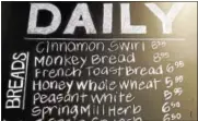  ?? PHOTO BY EMILY RYAN ?? Spring Mill Bread Co. offers monkey bread daily.