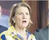  ?? J. SCOTT APPLEWHITE/AP ?? Sen. Shelley Moore Capito, R-W.Va., is shown speaking May 27.