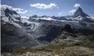  ?? Photograph: Fabrice Coffrini/AFP/Getty ?? The Lower Theodul glacier, near the Matterhorn mountain in Switzerlan­d.