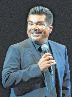  ??  ?? FOR THE JOURNAL SENTINEL George Lopez performs at the Black and Brown Comedy Get Down for an audience of 8,000 at the BMO Harris Bradley Center. Five comedians performed.