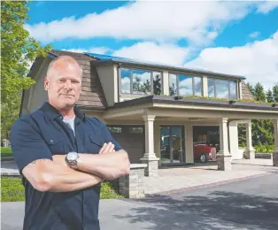  ?? ALEX SCHULDTZ/THE HOLMES GROUP ?? Mike Holmes advises homeowners to check their garage doors and openers monthly to avoid accidents — each year thousands of people are injured by an automatic garage door,