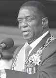  ??  ?? President Mnangagwa