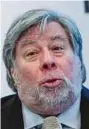 ??  ?? Apple co-founder Steve Wozniak