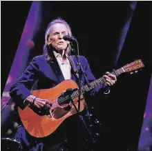  ?? TORONTO STAR FILE PHOTO ?? Gordon Lightfoot, in concert at Massey Hall in 2014, says performing at the venue is a “spiritual thing.”