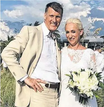  ?? TWITTER ?? Maxime Bernier and his partner, Catherine Letarte, got married this summer.