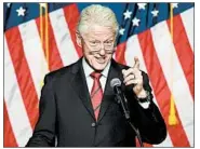  ?? FREDERIC J. BROWN/GETTY-AFP ?? Former President Bill Clinton, shown in 2014, says there’s nothing “sinister” about the Clinton Foundation.