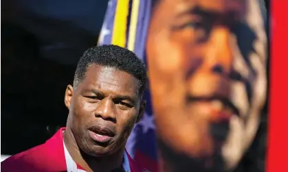  ?? Photograph: John Bazemore/AP ?? Herschel Walker: ‘I was sitting in my home in Texas, and I was seeing what was going on in this country.’