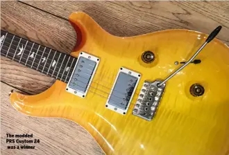  ??  ?? The modded PRS Custom 24 was a winner