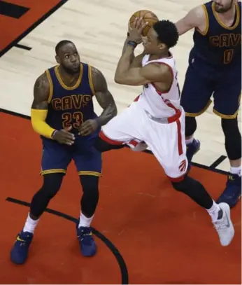  ?? RICK MADONIK/TORONTO STAR FILE PHOTO ?? LeBron James and the Cavaliers, in town to take on the Raptors (and take one high-profile teammate to Drake’s restaurant for his birthday), said all the right things about the rise of DeMar DeRozan.