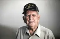  ?? STAFF PHOTO BY TROY STOLT ?? Retired Chief Petty Officer James Stokes poses for a portrait at his home recently in Cleveland, Tenn. Stokes served in the Navy in both the Korean and Vietnam Wars.