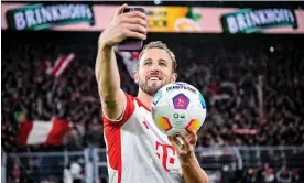  ?? Collection/Getty Images Photograph: Christian Kaspar-Bartke/Bundesliga/Bundesliga ?? Harry Kane has now scored 27 goals in his debut Bundesliga season, even if Bayern Munich are only second.