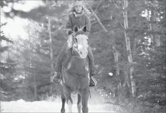  ?? CTV ?? Although actress MacKenzie Porter grew up on a ranch, she says she’s a lot more “girlie” than Toni Jeck, the character she portrays in The Horses of McBride.