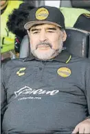  ?? FOTO: EFE ?? Maradona técnico de Dorados