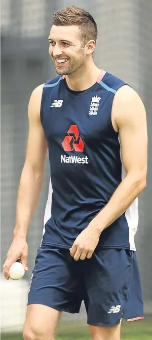  ??  ?? HAPPY TO BE INVOLVED: Mark Wood, of England Lions, at the Gabba nets