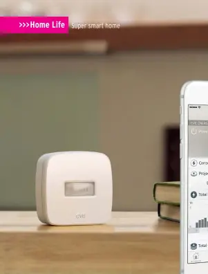  ??  ?? Eve’s Motion Sensor works over Bluetooth rather than Wi-Fi, but it Is compatible with HomeKit.