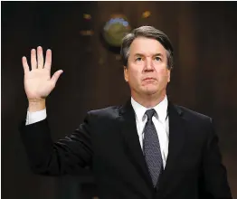  ?? PHOTO AFP ?? Brett Kavanaugh devant la commission judiciaire du Sénat, jeudi.