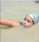  ?? HT PHOTO ?? Kanpur girl Shraddha Shukla will cover 570km in 10 days, which is equivalent to 13 Olympic marathons of 42.195km on land.