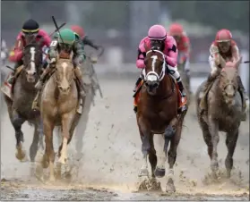  ?? DARRON CUMMINGS - THE ASSOCIATED PRESS ?? Maximum Security will make his second start since being disqualifi­ed in the Kentucky Derby back on May 4. Maximum Security will race in the Haskell Invitation­al at Monmouth Park on Saturday, July 20.