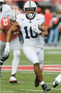  ?? JAY LAPRETE/AP ?? Penn State running back Nick Singleton hopes to improve on his rushing numbers from last season.