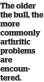  ?? ?? The older the bull, the more commonly arthritic problems are encountere­d.