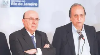  ?? ESTEFAN RADOVICZ / AGÊNCIA O DIA ?? Pezão apresentou, em setembro, plano de recuperaçã­o fiscal com o ministro da Fazenda, Henrique Meirelles