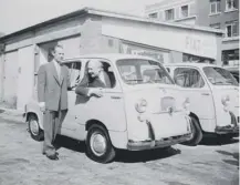  ??  ?? 0 On this day in 1961, mini cabs began to ply their trade for the first time in Britain, on the streets of London